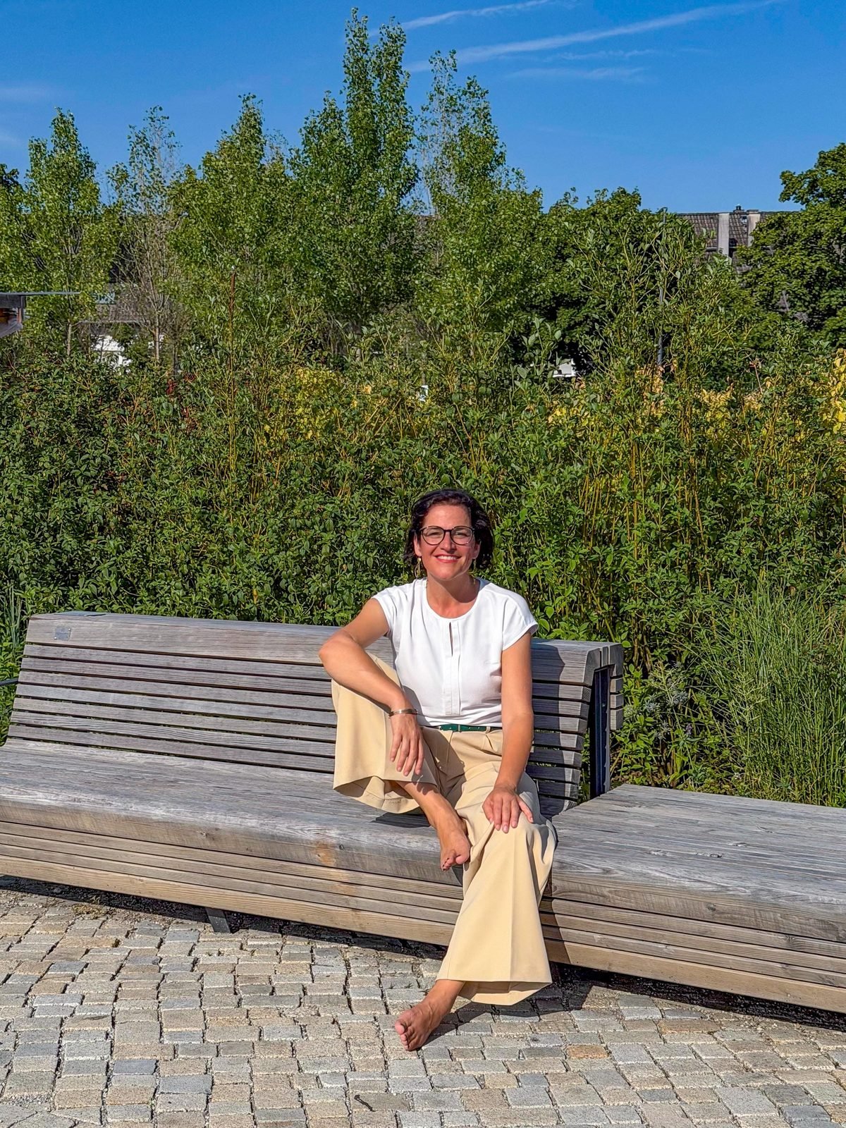 Katja Hainz in ruhiger Mentoring-Atmosphäre